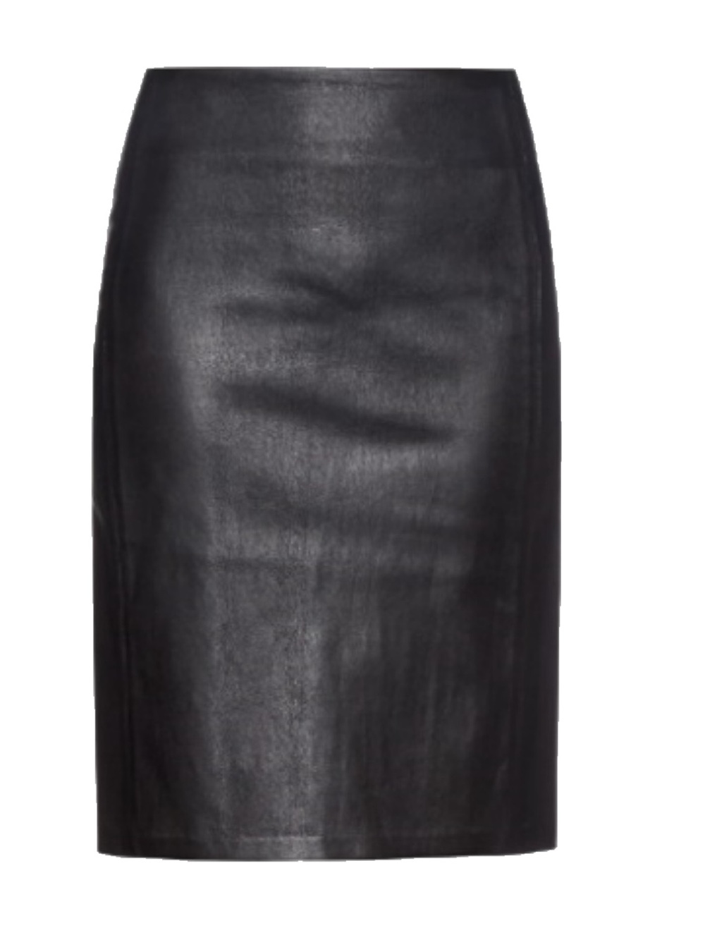 Diane von Furstenberg Cloe Black Leather Pencil Skirt – US 6